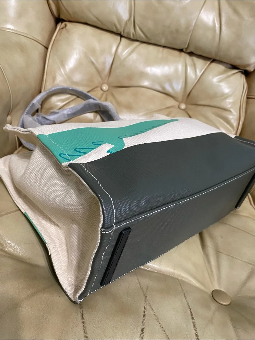 RARE Kate Spade Swamped See You Later Alligator Large Tote Canvas
